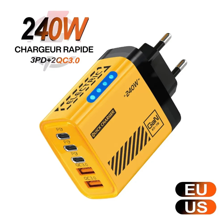 Bloc de Charge 5 en 1 USB / USB-C