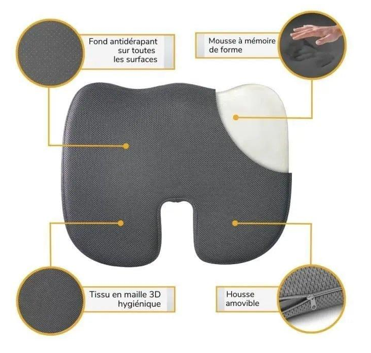 Coussin d'assise ergonomique 17