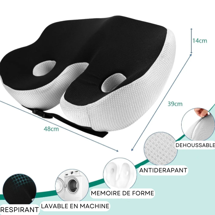 Coussin d'assise ergonomique