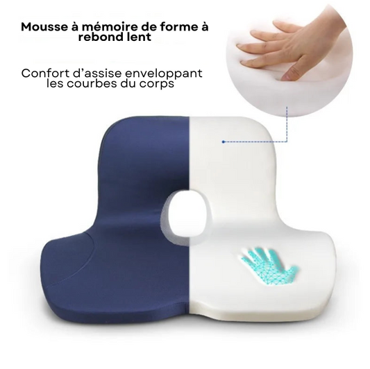 Coussin ergonomique pour dos et assise