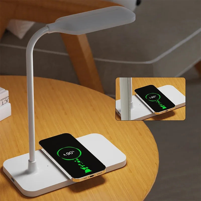Lampe de bureau LED avec Chargeur Sans Fil