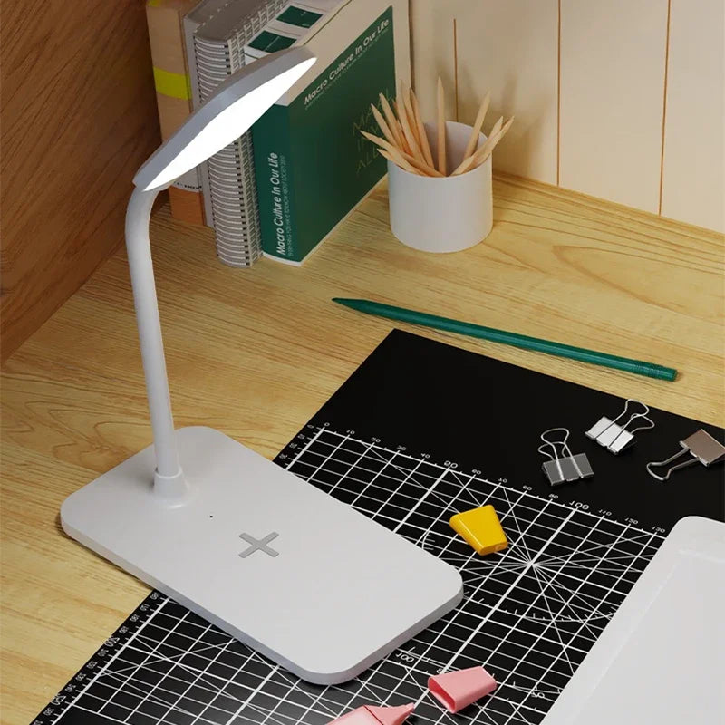 Lampe de bureau LED avec Chargeur Sans Fil