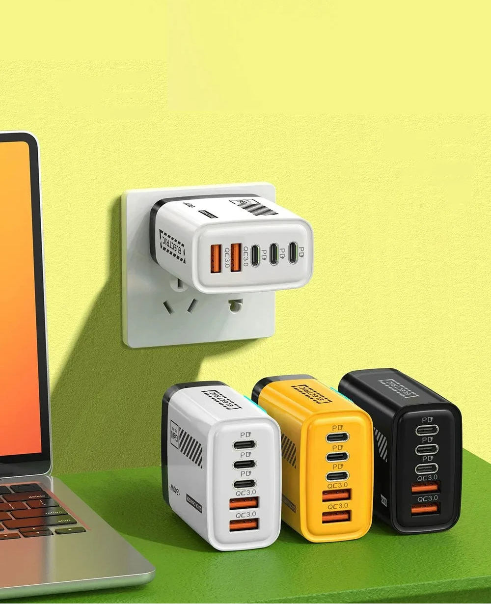 Bloc de Charge 5 en 1 USB / USB-C