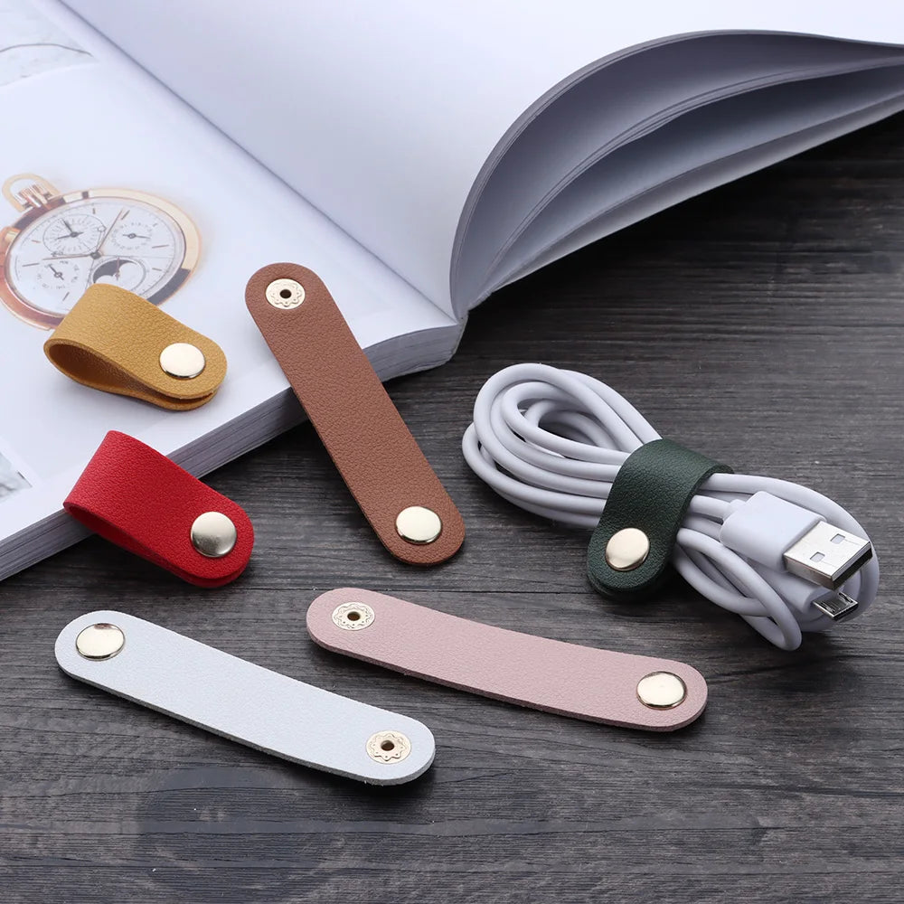 Organisateur de Câbles Cuir