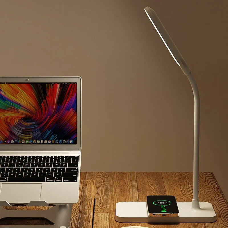Lampe de bureau LED avec Chargeur Sans Fil